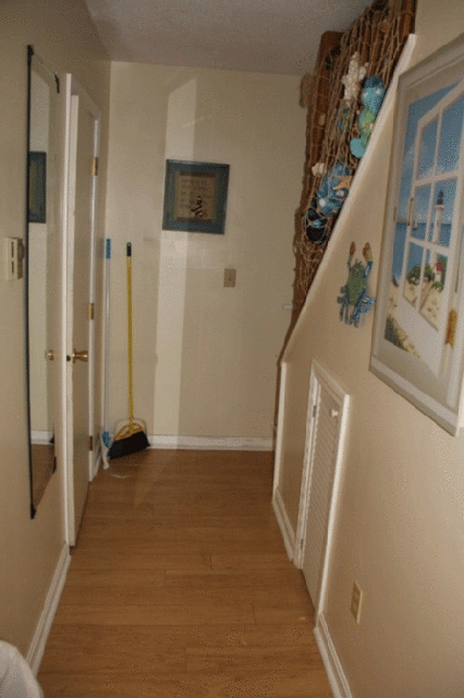 Hallway to second floor