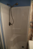 large shower in Clamshell Cottage
